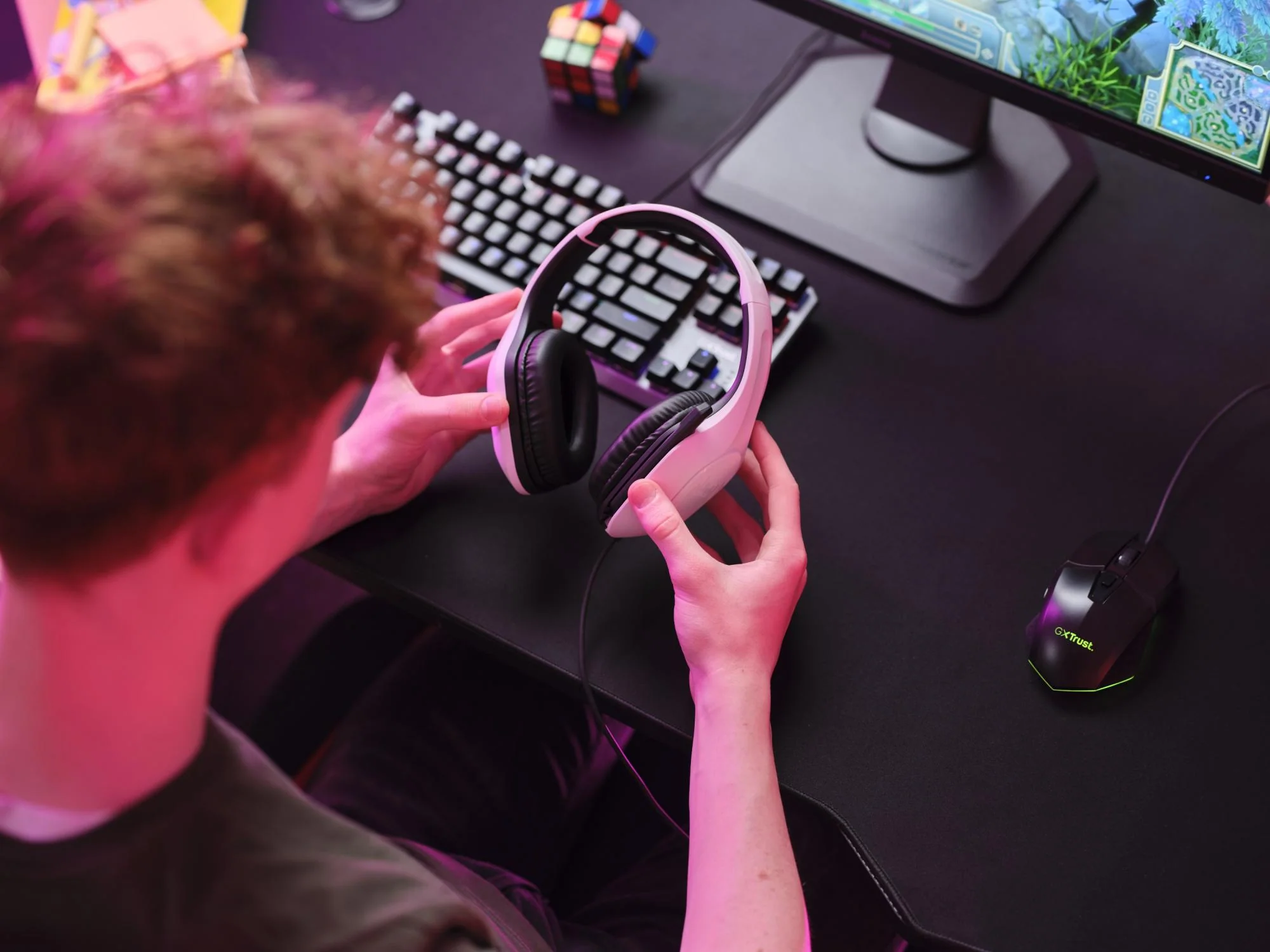 TRUST GXT415W ZIROX HEADSET - HVID