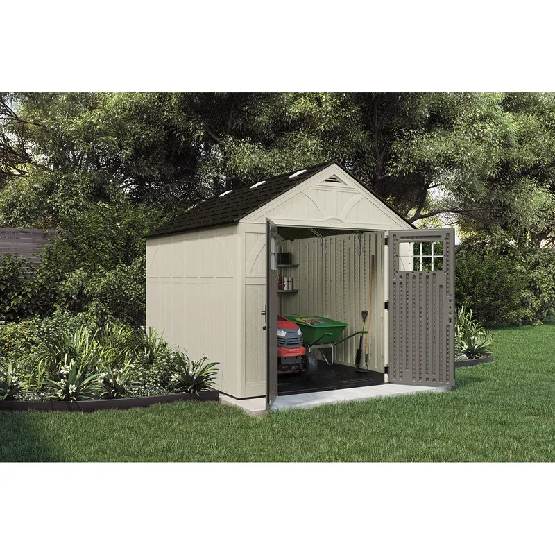 Suncast Outdoor Vanilla Resin Storage Shed