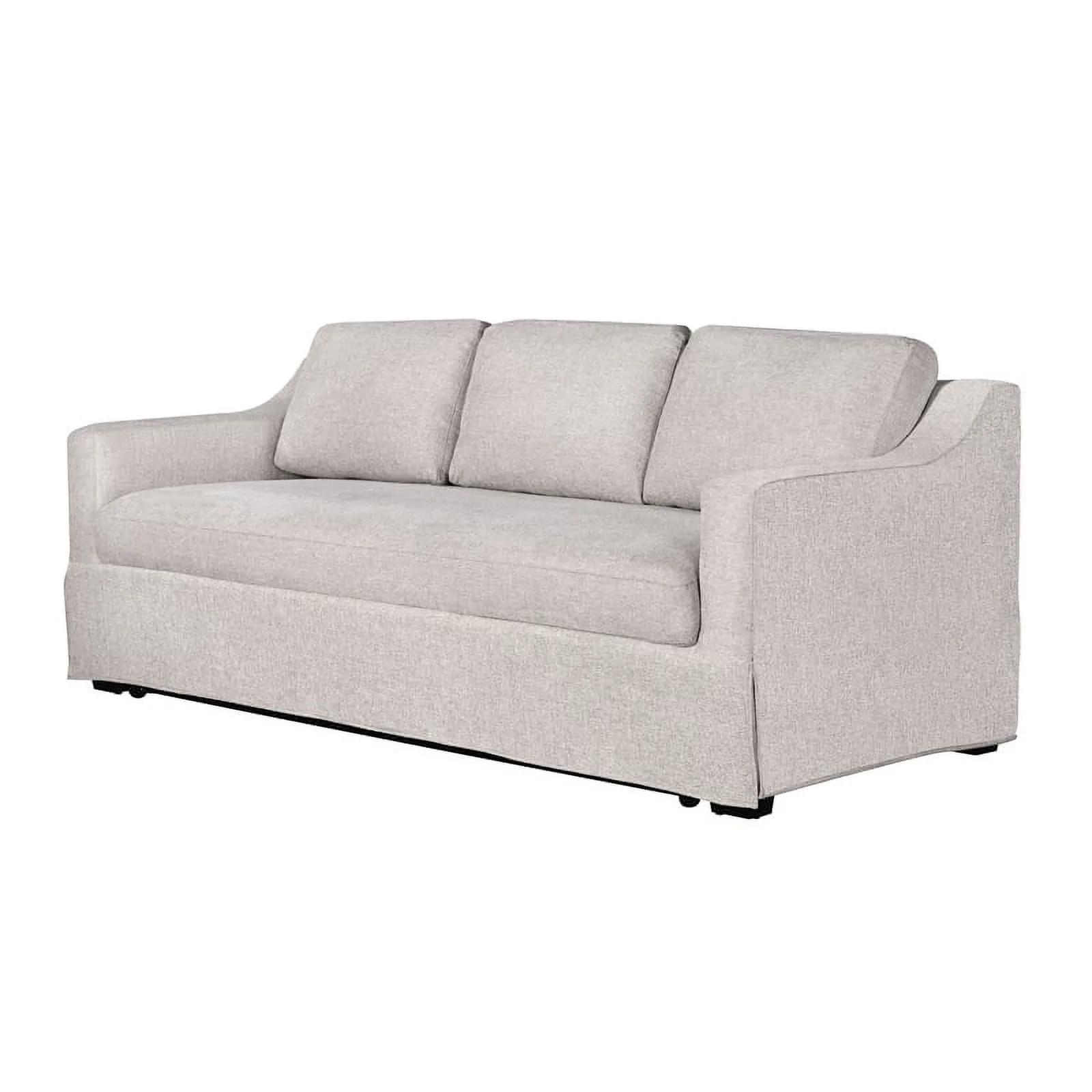 Serta Hanson Modern Farmhouse Convertible Sofa with Queen Size Sleeper, Linen Fabric