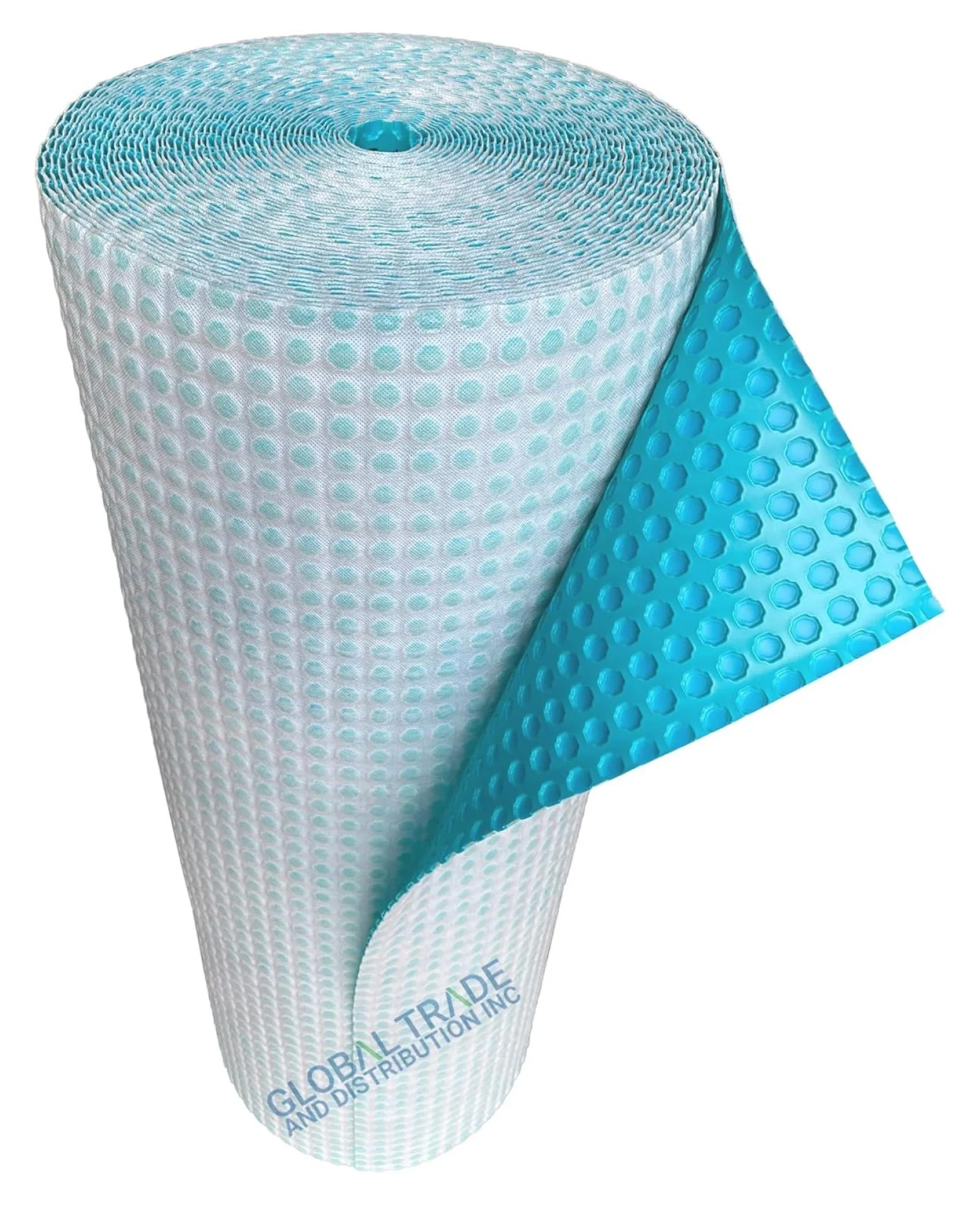 Uncoupling Waterproofing Membrane Roll, 54 Sq Ft (3.3 Ft x 16.4 Ft), 1/8'' Anti-Fracture Mat, Crack Isolation Flooring Underlayment for Bathroom Floor Tile, Subfloor
