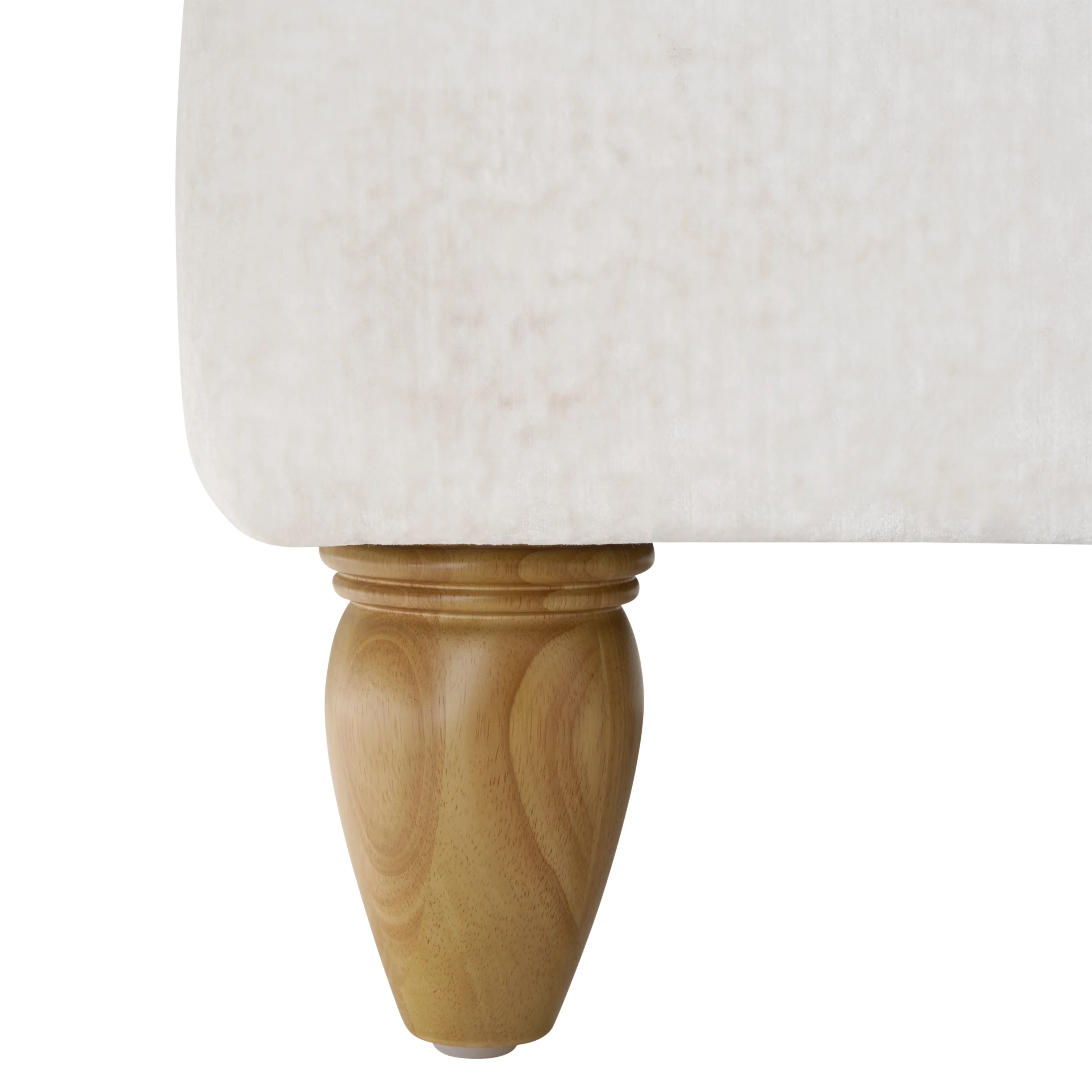 The Pioneer Woman Laurel Tufted Sofa, Cream Velvet, 79.53 in