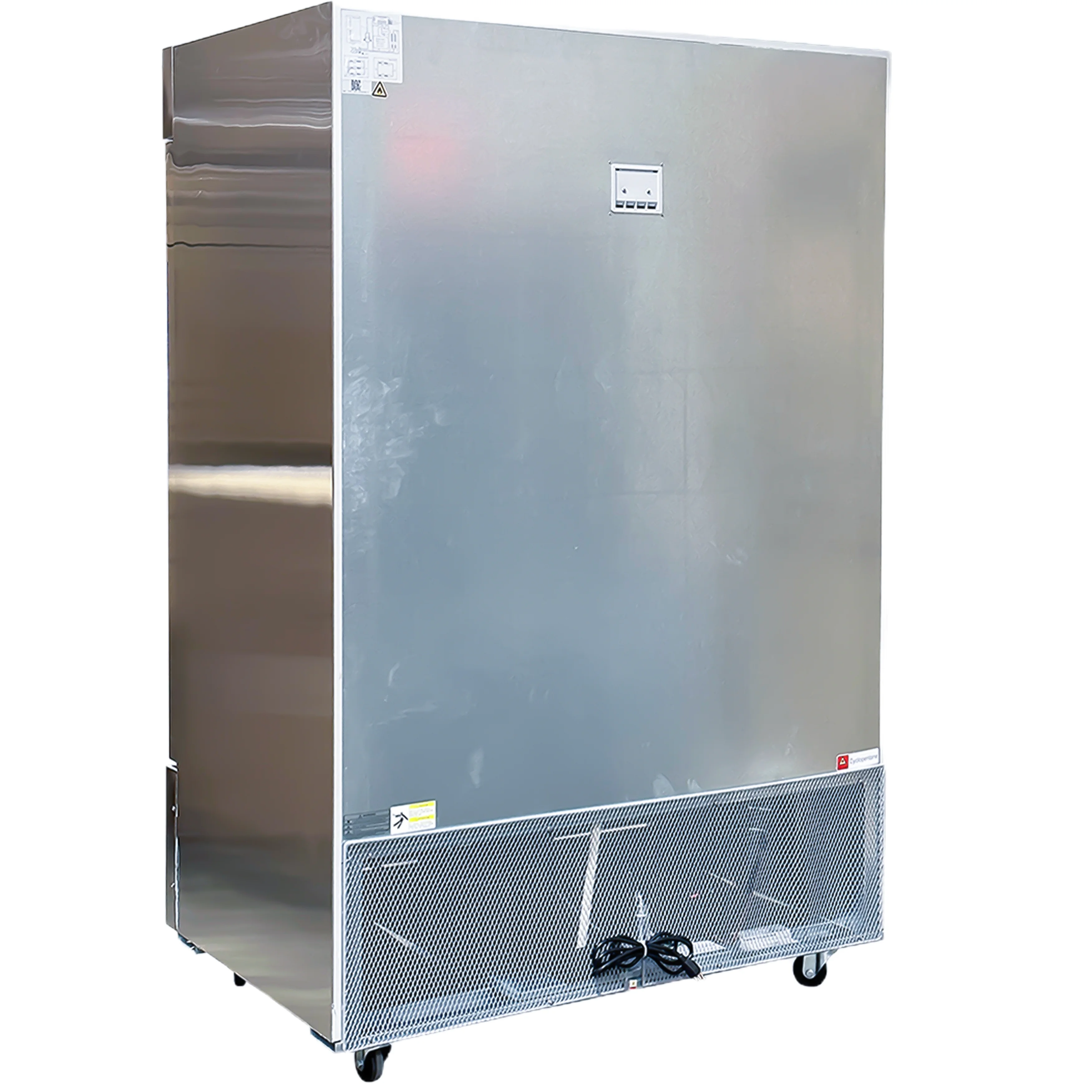 54 in. with 42 Cu.ft. Auto Defrost Freezer, Commercial 2 Door Reach in Upright Freezer in Stainless Steel, NSF
