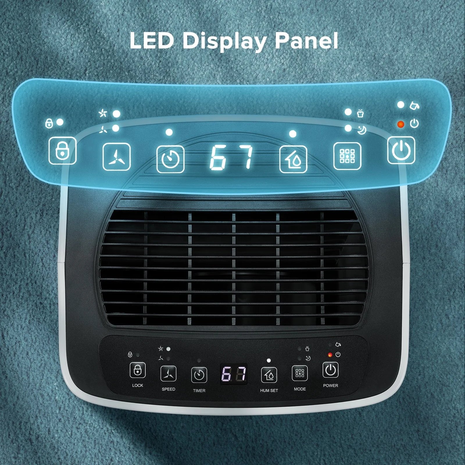 KISSAIR 30 Pint Dehumidifiers, 1000 Sq. Ft Dehumidifier with Drain Hose, 0.53 Gallon Water Tank, 3 Operation Modes, 24H Timer, Portable Dehumidifier for Basement/Bathroom/Laundry Room