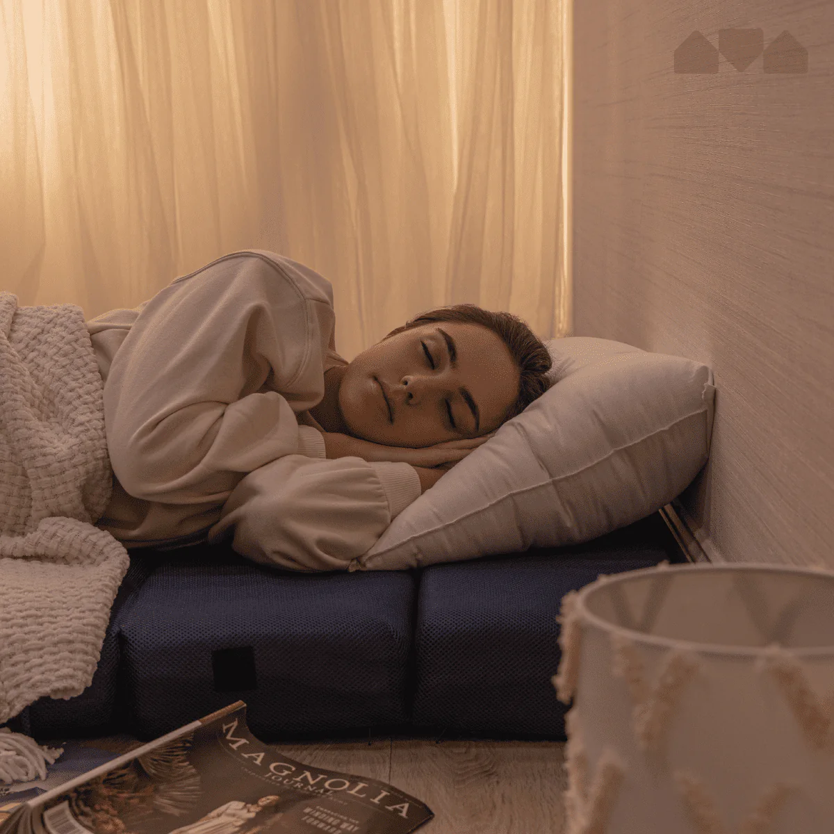 Milliard Tri-Fold Foam Folding Mattress and Sofa Bed for Guests Floor Mat - Twin XL 78x38x4.5 Inch