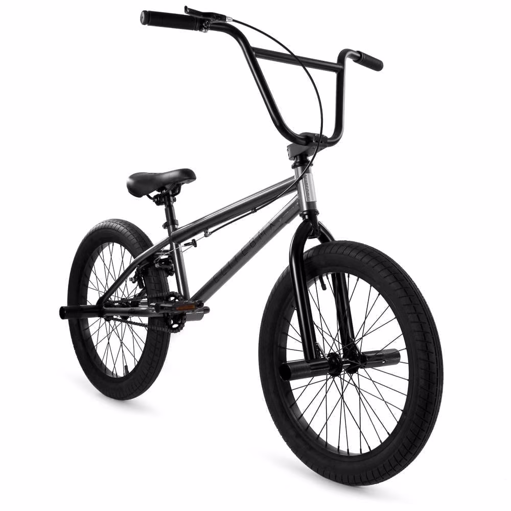 Elite BMX Bicycle 20�� Freestyle Bike - Stealth Blue Purple Ideal for Ages 7 to 18 Years