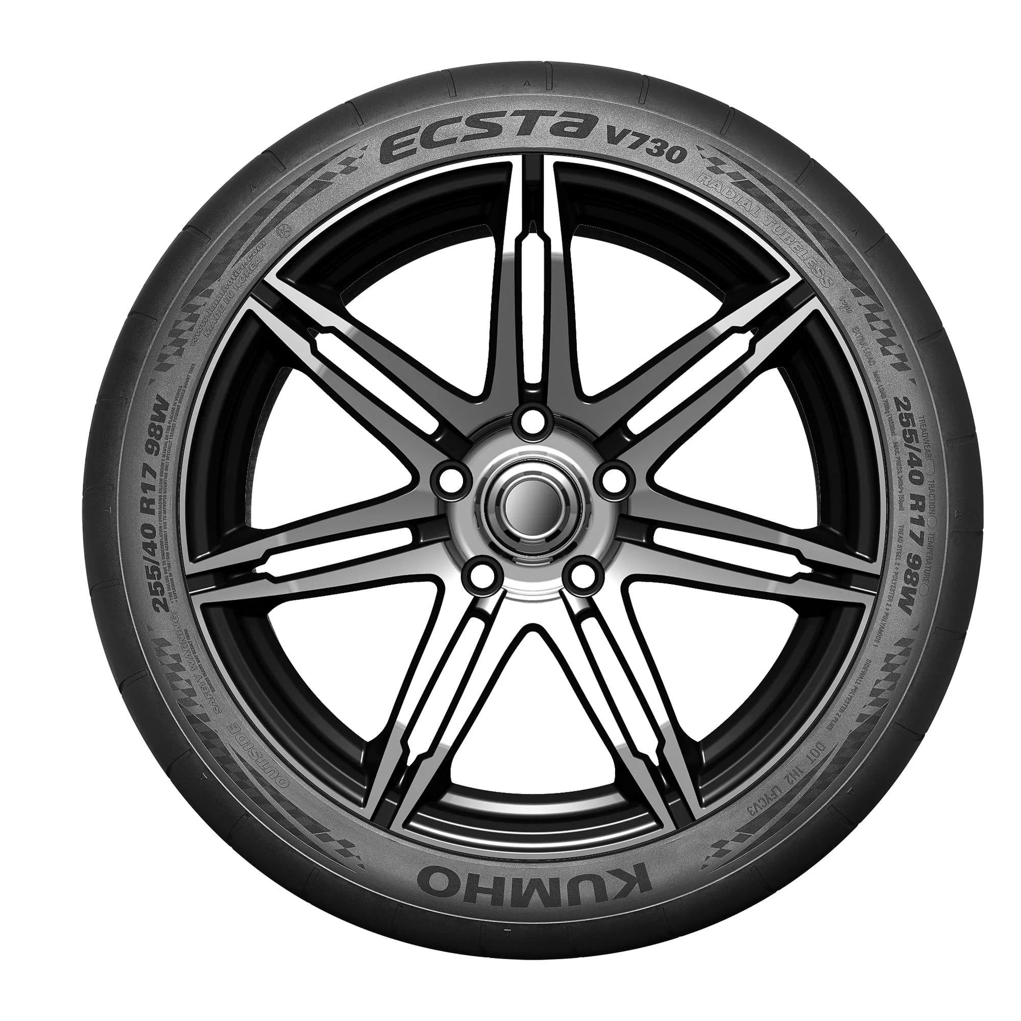 Kumho Ecsta V730 UHP Summer 245/40R18 97W XL Passenger Tire