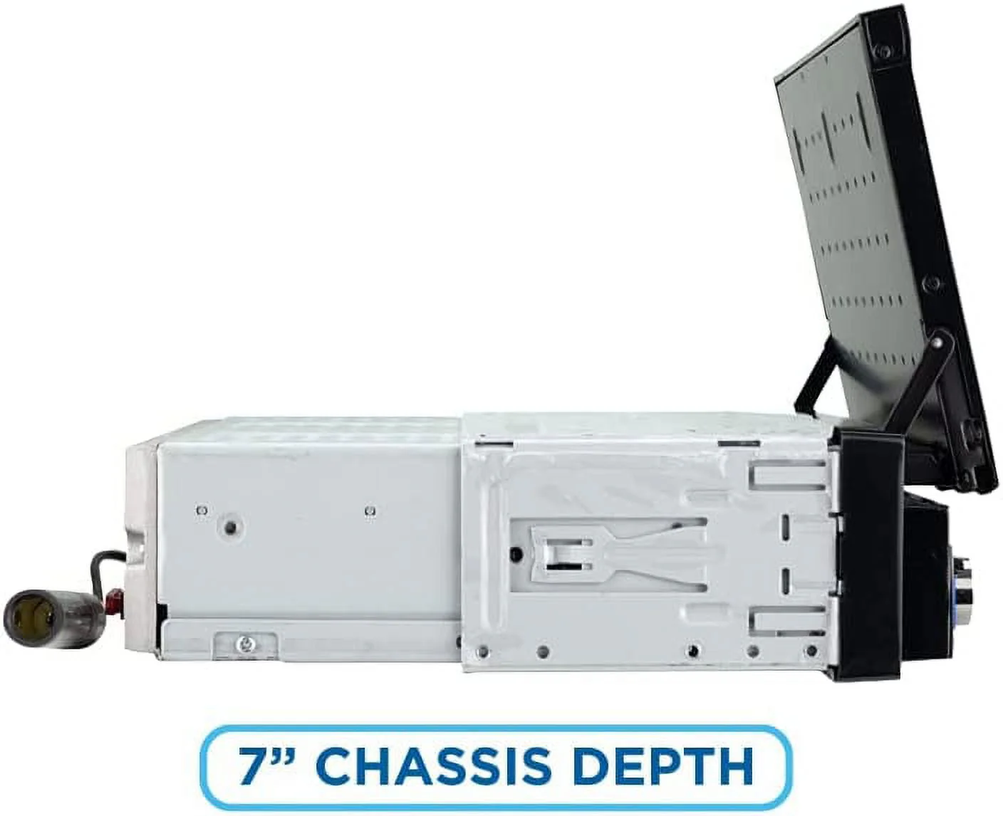 JENSEN CDR171 7 inch Single DIN Car Stereo Radio | AM/FM Motorized Flip Out LED Media Touch Screen