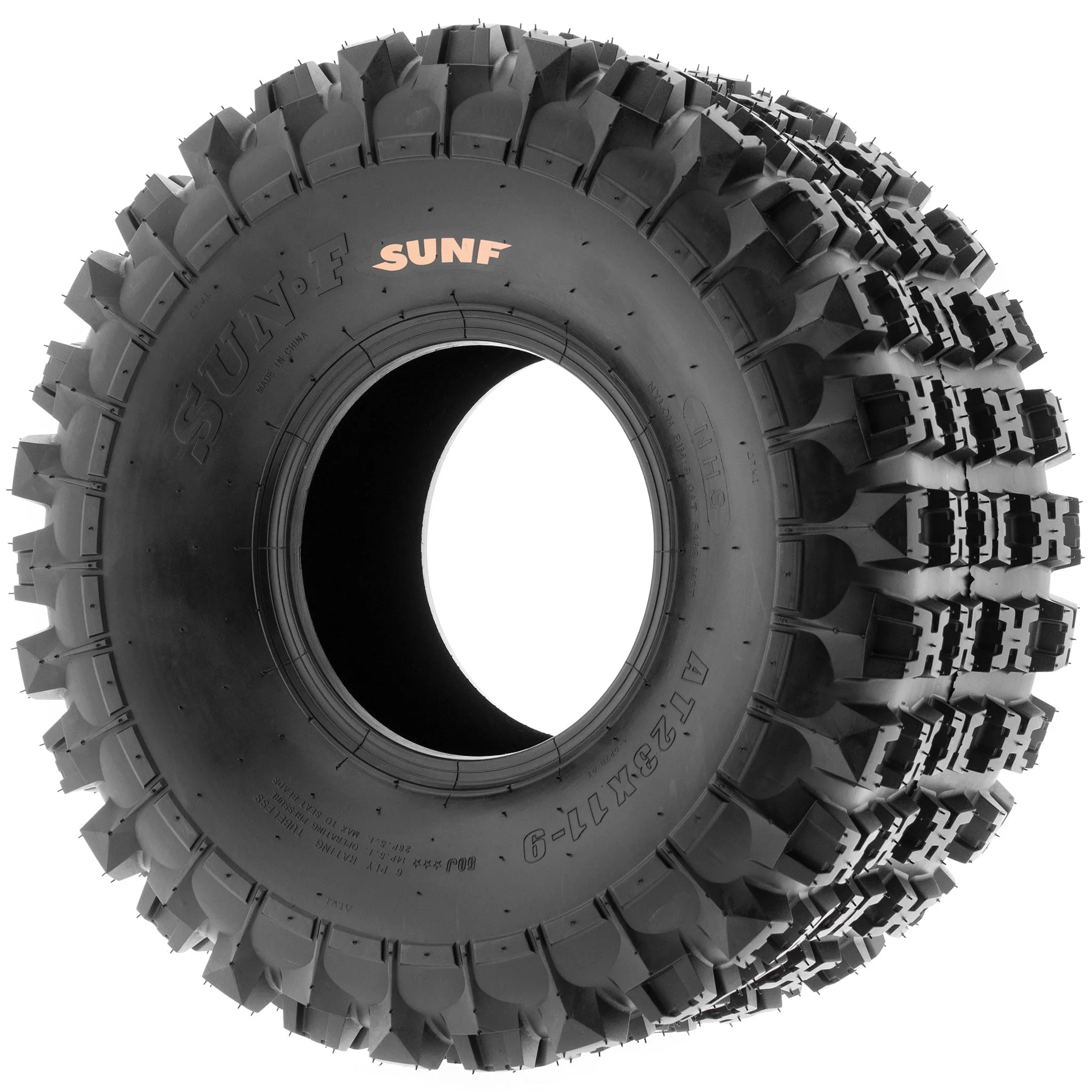 SunF All Terrain ATV UTV Tires 22x10-9 6 PR A027 (Pair of 2)