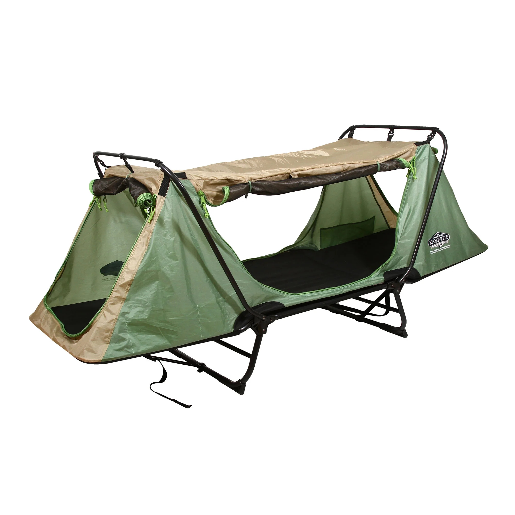 Kamp-Rite Original Portable Versatile Cot, Chair, & Tent, Green (2)