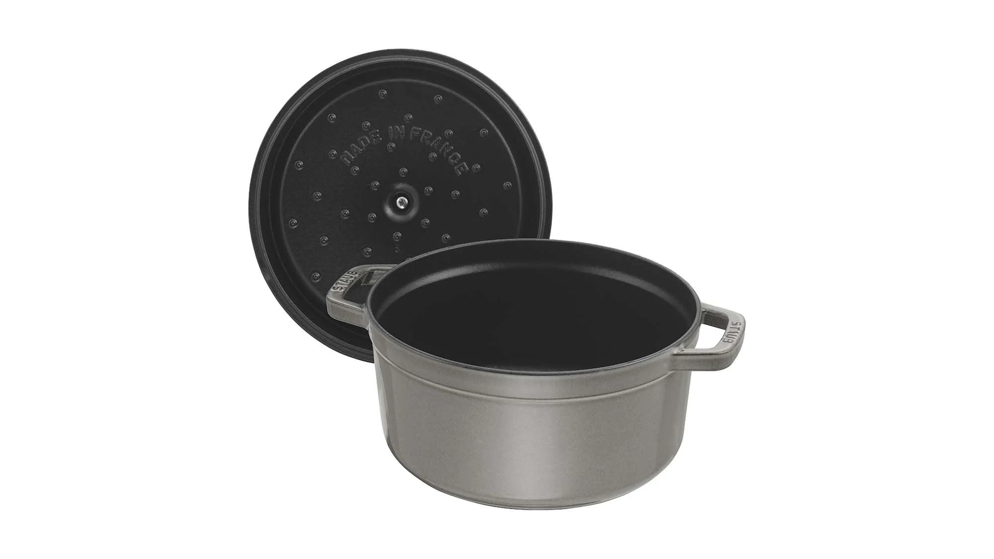 Staub Cast Iron 13.25-qt Round Cocotte - Grenadine