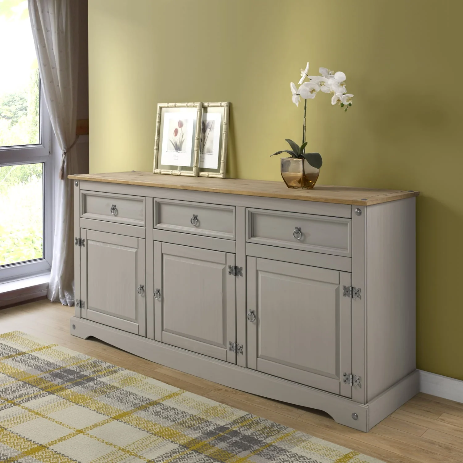 Wood Buffet Sideboard Corona Gray | Furniture Dash COG917