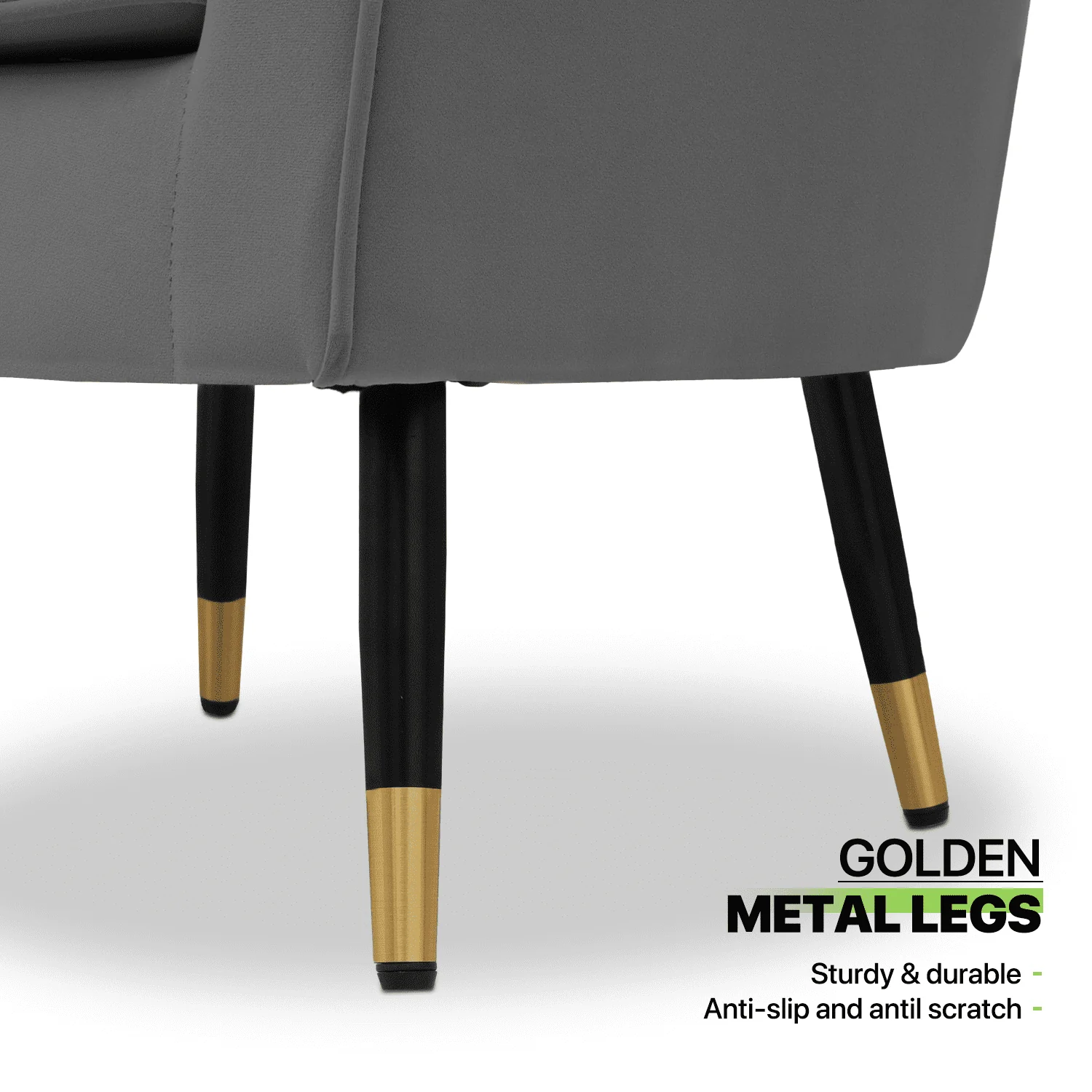 Magshion Modern Armchair Chair Reading Chair Barrel Arm Chair with Cushion and Upholstered Seat Comfy Single Sofa Accent Chair for Living Room Bedroom, Grey